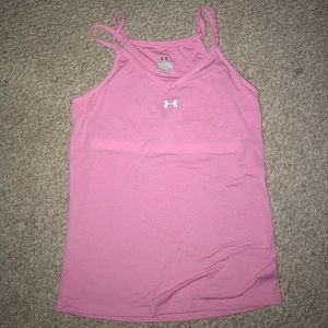 Under armour pink tank